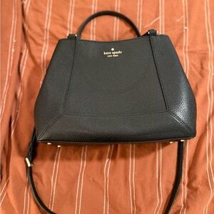 Kate Spade Black Pebbled Satchel